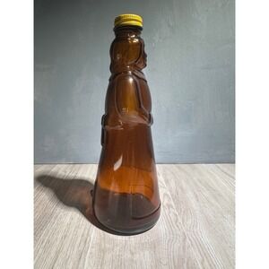 Mrs Buttersworth Amber Glass Bottle Vintage
